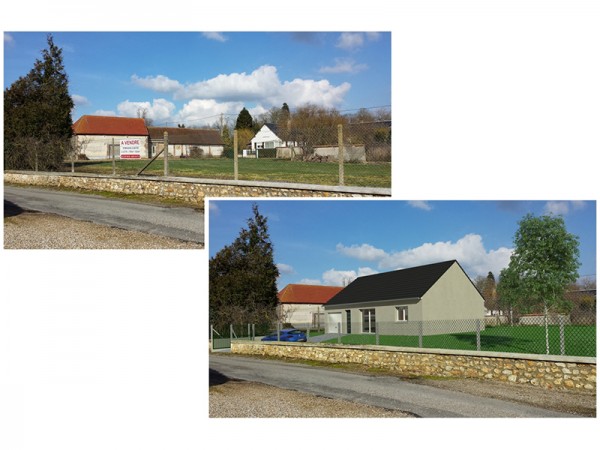 Insertion dans le paysage - 80 m²